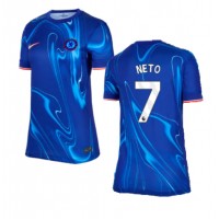 Camiseta Chelsea Pedro Neto #7 Primera Equipación para mujer 2024-25 manga corta